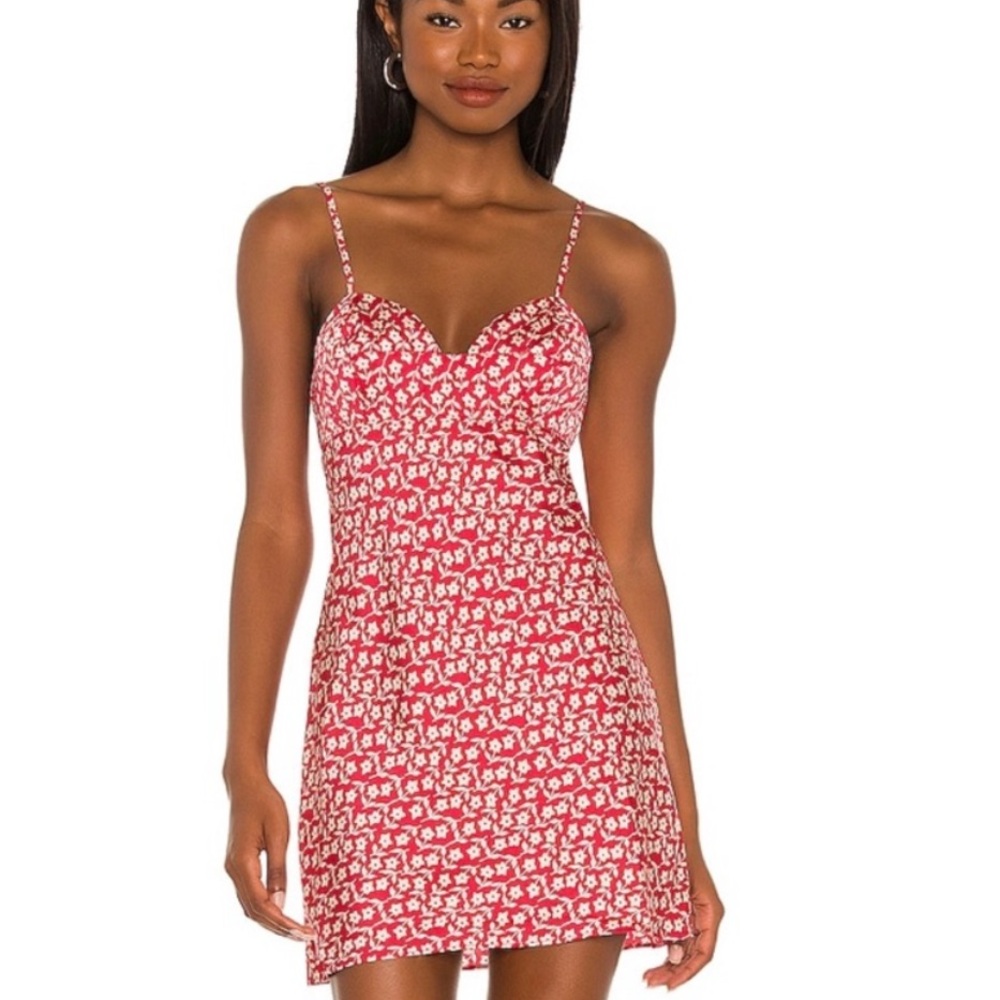 Free People On Our Radar Slip Dress in Red Size XS